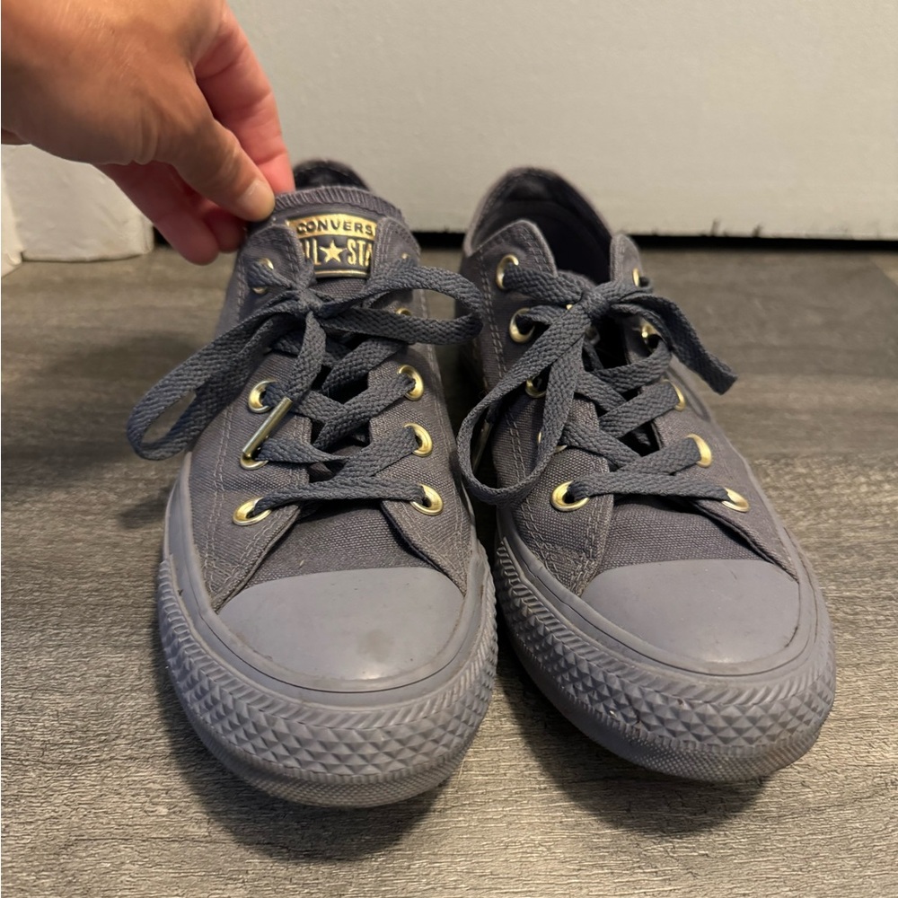 Converse All Stars- blue with gold accents